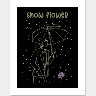 Taehyung Snow Flower Posters and Art